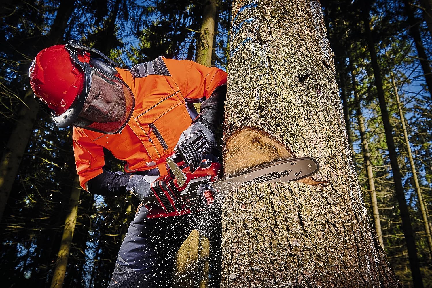 Einhell Professional Akku-Kettensäge GP-LC 36/35 Li-Solo 36V, 35cm Schwert, Brushless, ohne Akku