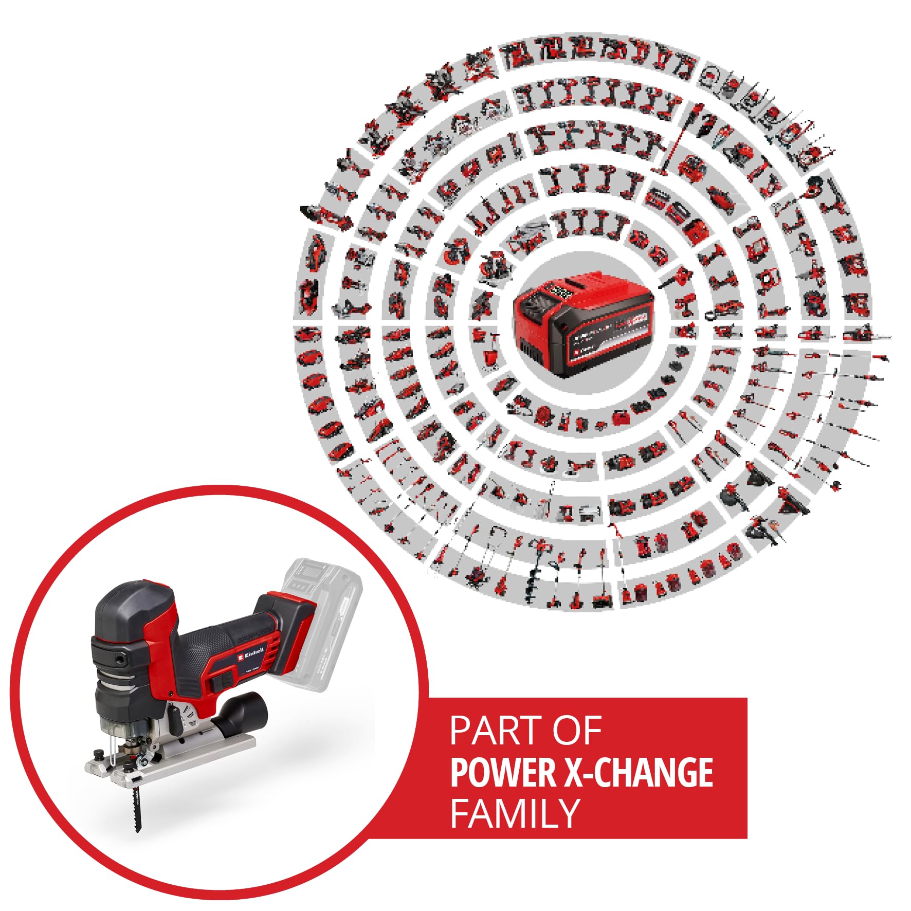 Einhell Professional Akku-Stichsäge TP-JST 18/135 Li BL 18V, 135mm Schnitt, Brushless, ohne Akku