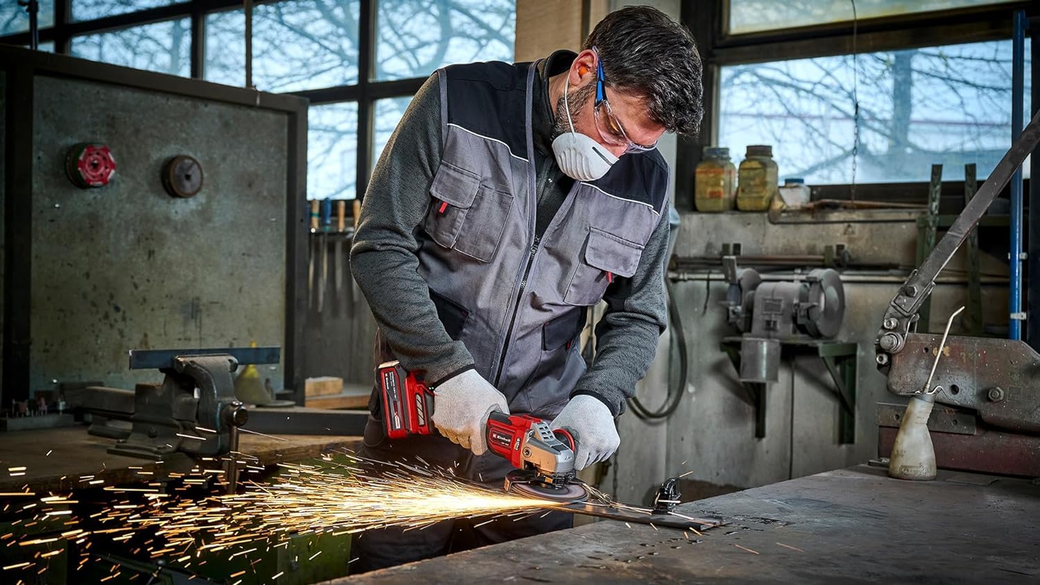 Einhell Professional Akku-Winkelschleifer TP-AG 18/125 CE Q Li Power X-Change 18V, 125mm, ohne Akku