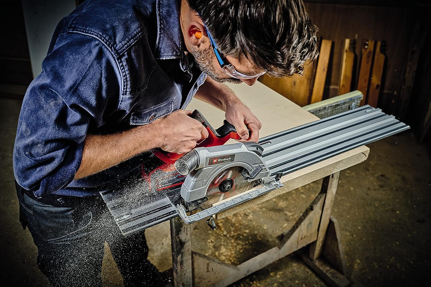 Einhell Professional Akku-Handkreissäge TP-CS 18/190 Li BL-Solo 18V, 190mm Sägeblatt, ohne Akku