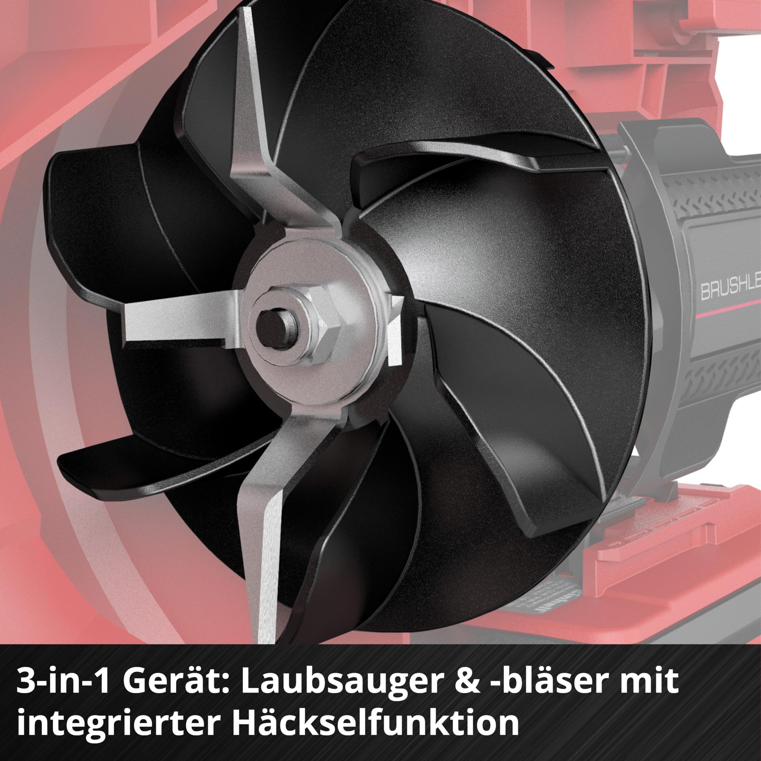 Einhell Akku-Laubsauger VENTURRO 18/210 Power X-Change 18V, 500m³/h Saugleistung, ohne Akku