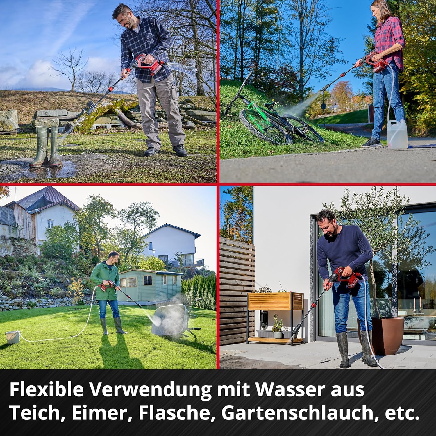 Einhell Akku-Druckreinigerpistole HYPRESSO 18/24-1 Power X-Change 18V, 240 L/h, ohne Akku & Ladegerät